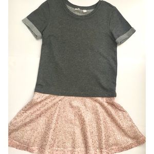 GAP Girls Sequin mixed-fabric Dress NEW!